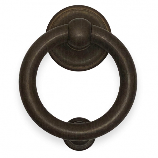 Door knocker Ring 701 - Enrico Cassina - Browned Brass - ø100 mm