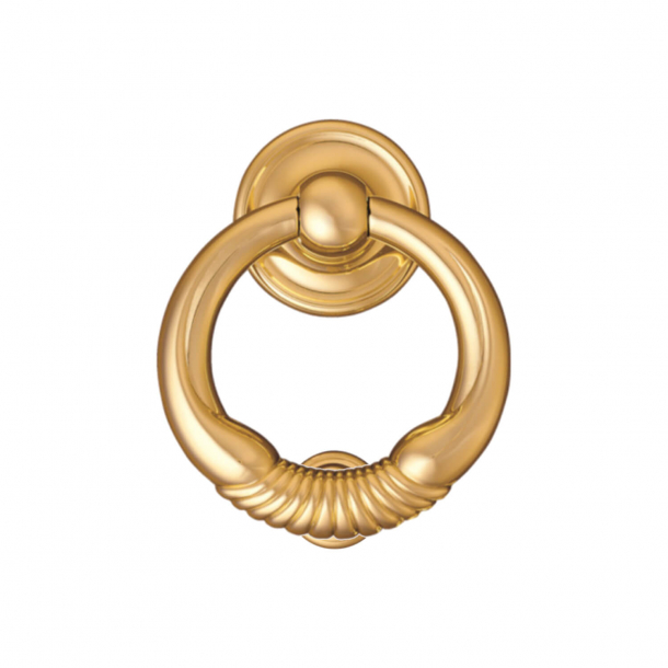 Door knocker Ring 700, Enrico Cassina, Brass, 100 mm