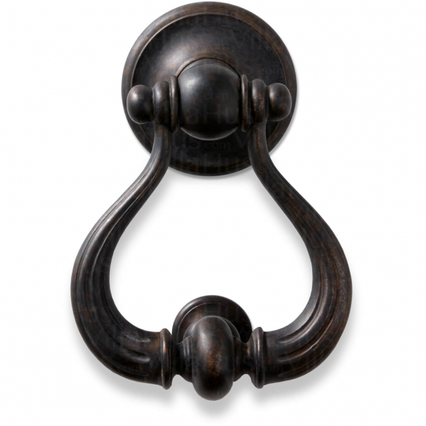 Door knocker, Lyre, Antique Bronze, 191 mm (703-150)