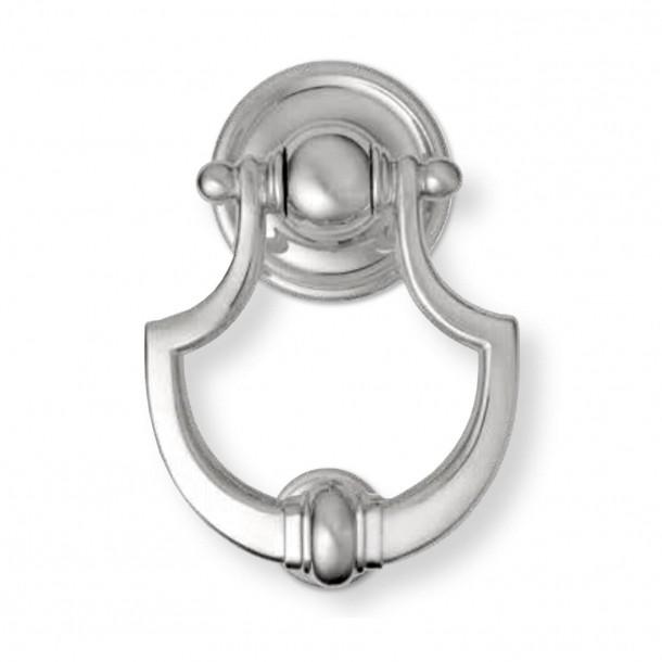 Door knocker, Shield, Satin Chrome, 158 mm (702)