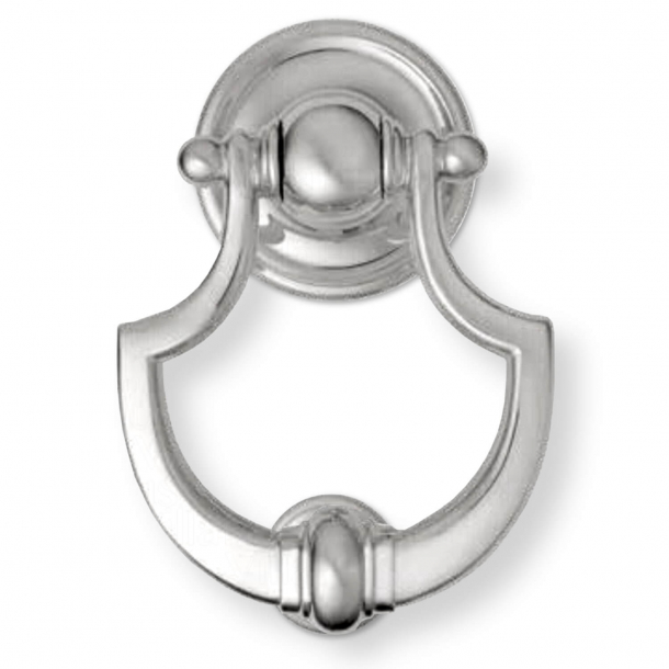 Door knocker, Shield, Satin Chrome, 191 mm (702)
