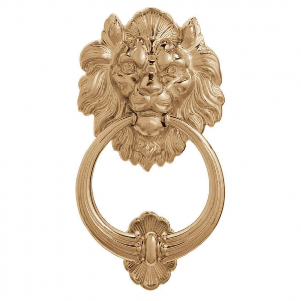 Door knocker, Lion's Head 645, Brass 155 mm (645-150Q)