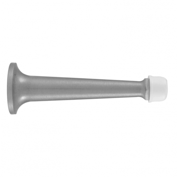Door stopper 1148 - Mat chrome - White Tip - 98 mm