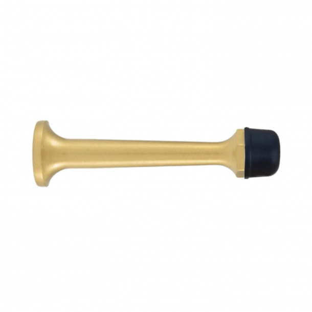 Doorstopper 1147 - Brushed brass - Black Tip - 78 mm