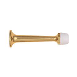 D�rstopper 1147 - Messing uden lak - Hvid + sort tip - 78 mm