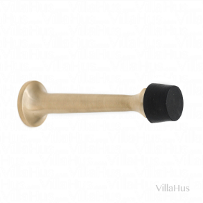 Doorstopper 1147 - Brushed brass - Black Tip - 78 mm