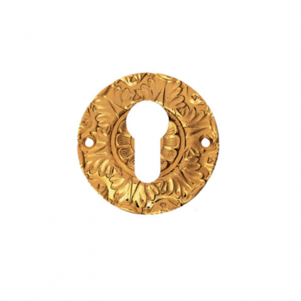 Cylinder ring - Europrofile lock - Gold PVD - Model CB2360 - Ø60mm