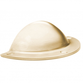 Uchwyt meblowy typu muszelka - Model 464 - Mosiądz szczotkowany bez lakieru - cc64 mm - 045464SNV