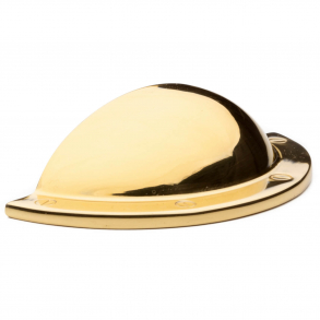 Uchwyt meblowy typu muszelka - Model 454 - Mosiądz - 64 mm - 045464L