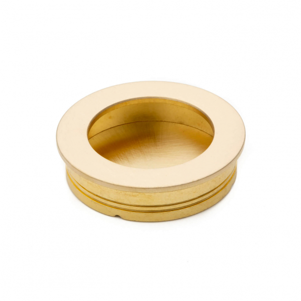 Sliding door bowl - Brushed brass without lacquer - 40x35x10mm