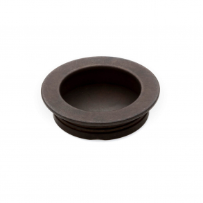 Skjutdrrsskl - Brunat mssing - 40x35x10mm