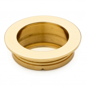 Skjutdrrsskl - Polerad mssing - 60 mm