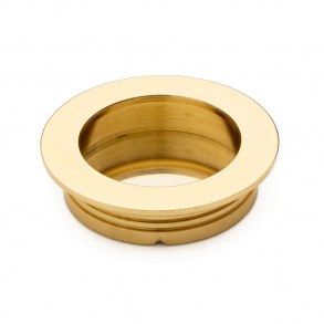 Skjutdrrsskl - Polerad Mssing - 50 mm