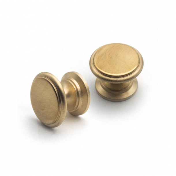 Furniture Button 160 - Brushed brass - 26 mm