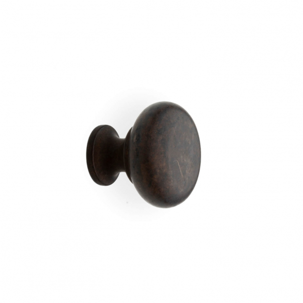 Furniture knob 100 - Browned brass - 20 mm
