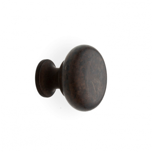 Furniture knob 100 - Browned brass - 25 mm