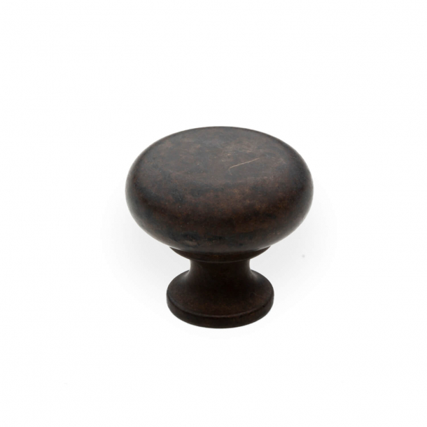 Furniture knob 100 - Browned brass - 25 mm