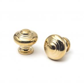 Pokrętło meblowe 102 - Mosiądz bez lakieru - 25 mm