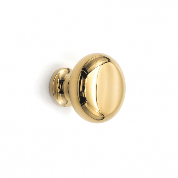 Furniture knob 100 - Brass without lacquer - 20 mm