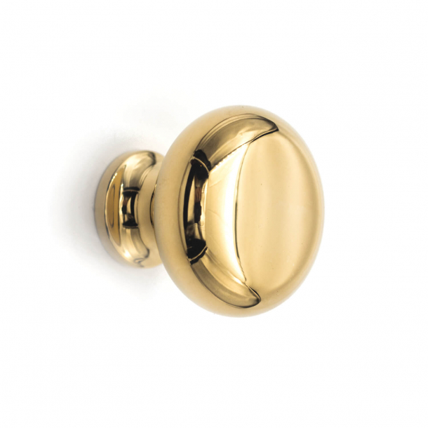Furniture knob 100 - Brass without lacquer - 25 mm