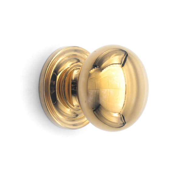 Furniture Button 158 - Unlacquered Brass - 30 mm