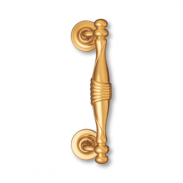 Pull handle 705 - Brass - Colonial style - cc 400 mm