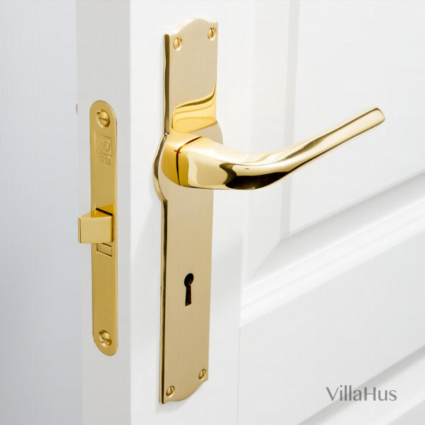 Drgreb - Indendrs - Messing - AMALIENBORG Langskilt med nglehul - Model ODILE