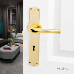 Drgreb - Indendrs - Messing - AMALIENBORG Langskilt med nglehul - Model ODILE