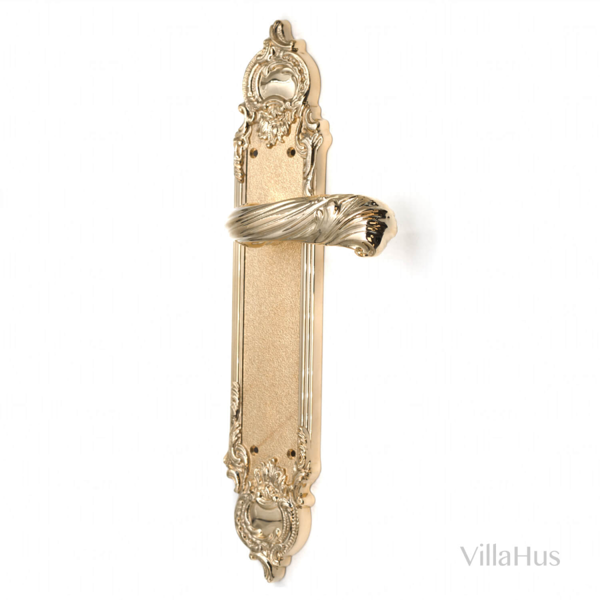 Door Handle Interior Brass Back Plate Italian Baroque Model C12010 Italian Door Handles 0642