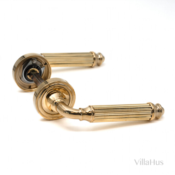 Door handle with escutcheon - Brass - Interior - Italian - XX Century - C15111