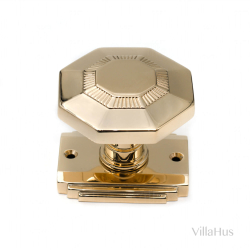 Klamka - 8-k&#261;tna - Mosi&#261;dz bez lakieru - Model C27800