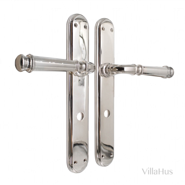 D�rrhandtag med l�ngpl�t modell - Polerad nickel - Modell C13010 - Har bild
