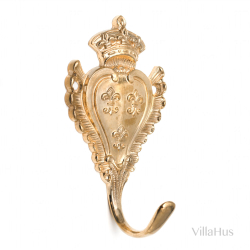 Wieszak na ubrania z mosi&#261;dzu 100 mm, model 1520