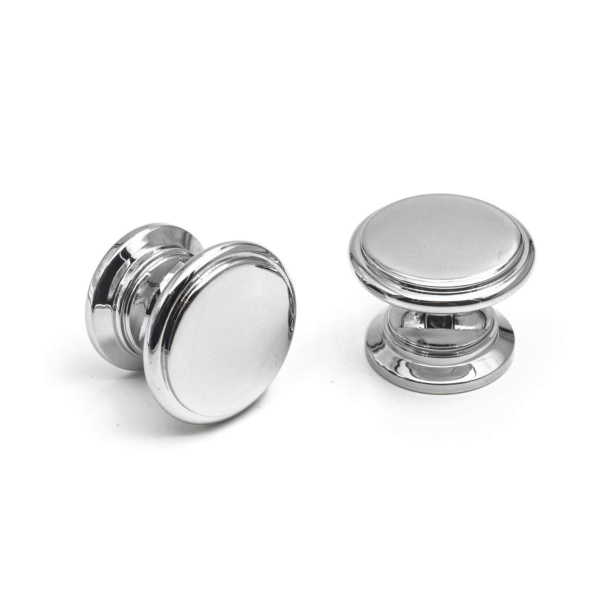 Cabinet knob - Model 160 - Chrome plated - 26 mm