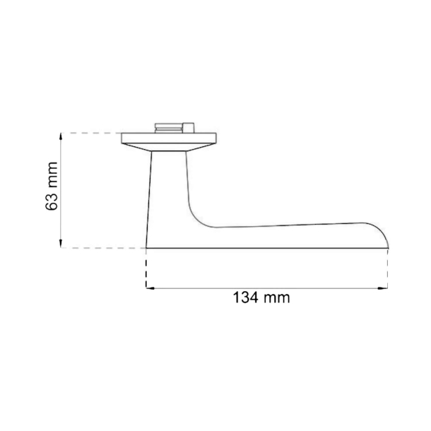 Habo Selection Udvendigt drgreb - Messing - Model TS1