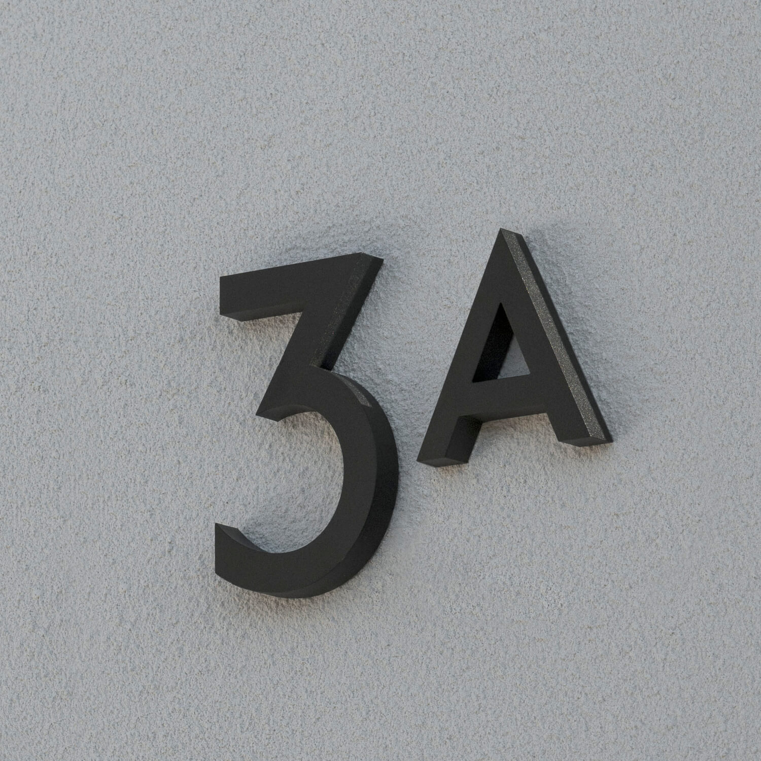 house numbers and letters