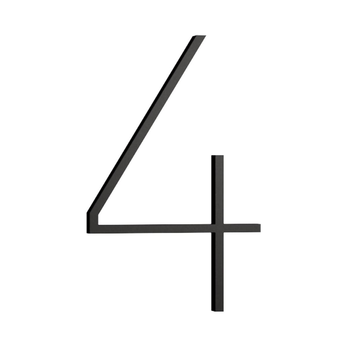 ★ Numbering★ 7411 N24SR04 Husnummer-4-sort-18761-house-
