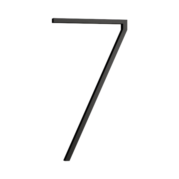 Habo Selection house number 7 - Black - Model Contemporary - 180 mm
