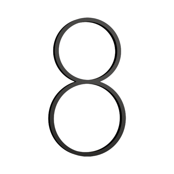 Habo Selection house number 8 - Black - Model Contemporary - 188 mm