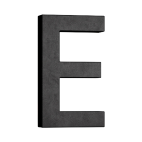 Habo Selection Haus buchstabe E - Schwarz - Modell Modern - 120,5 mm