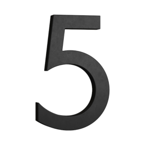 Habo Selection Hausnummer 5 - Schwarz - Modell Modern - 183 mm