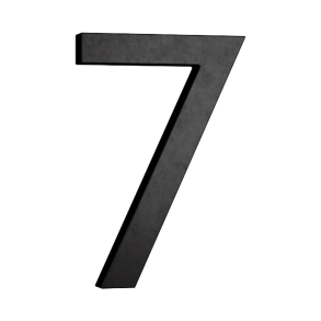 Habo Selection Hausnummer 7 - Schwarz - Modell Modern - 180 mm