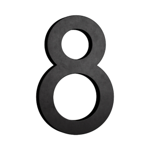 Habo Selection Hausnummer 8 - Schwarz - Modell Modern - 187 mm