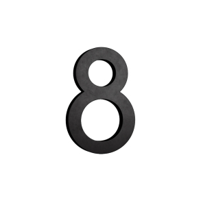 Habo Selection Hausnummer 8 - Schwarz - Modell Modern - 82,5 mm