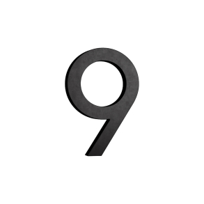 Habo Selection Hausnummer 9 - Schwarz - Modell Modern - 81 mm