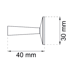 Habo Selection Cabinet knob - Brass - Model TS 1:1