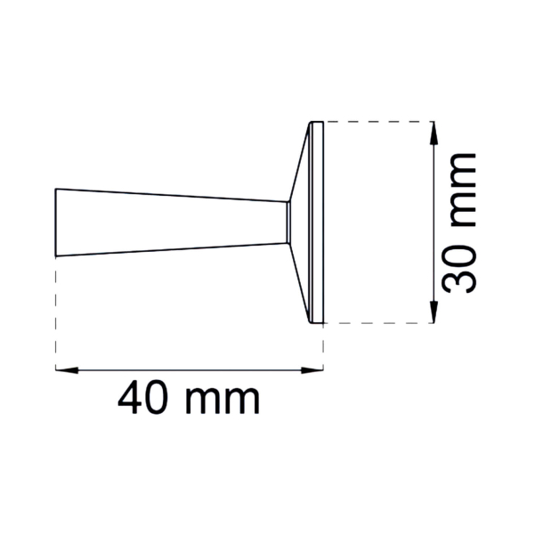 Habo Selection Cabinet knob - Brass - Model TS 1:1