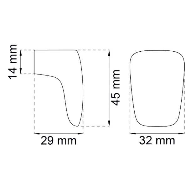 Habo Selection Cabinet knob - Black - Model MF 1:2