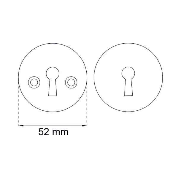 Habo Selection Nyckelskylt - Krom - Modell TS1