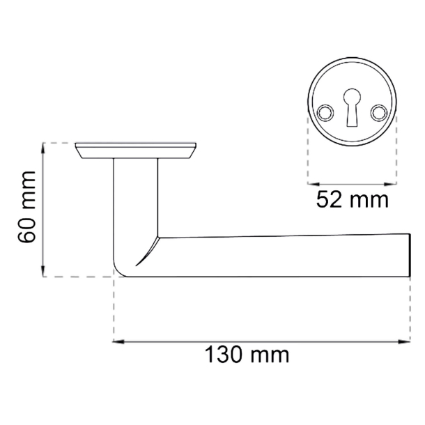 Habo drgreb med ngleskilte - indendrs - Mat sort - Model Boston